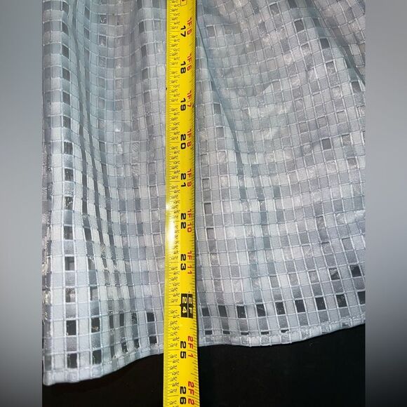 H&M Slate Blue Flared Peplum Style Tank Top Size Large EUC - Picture 8 of 8